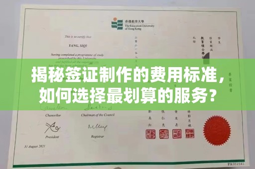 道滘揭秘签证制作的费用标准，如何选择最划算的服务？