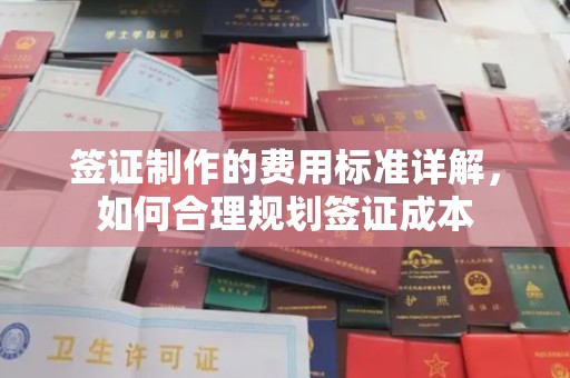道滘签证制作的费用标准详解，如何合理规划签证成本